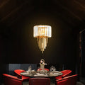 Designer Creative Art Post Modern Crystal Wall Lamp Light Luxury for Bedroom  Living Room  Background Wall