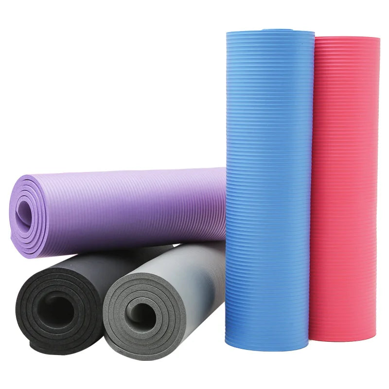 Wholesale Custom Printed Black Yoga Mats Soft Non-Slip with Foam Rubber NBR Sizes Options Factory Price Private Label-OEM Logo