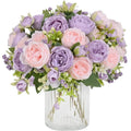 Artificial Peonies Flowers Silk Bouquet for Centerpiece Table Wedding Party Home Vase Office Table Decoration