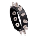 Wholesale Punk Trendy 1 Row Adjustable Woman Man Wristband Snap Jewelry Bracelet