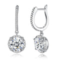 8mm D Moissanite 925 Silver Jewelry Luxury 2ct Real Diamond 18K White Gold Pendientes Mujer Moissanite Earrings Women