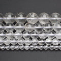 Hot Sale 4mm 6mm 8mm 10mm 12mm Natural Clear Quartz Round Loose Crystal Beads for Bracelet Jewelry Making