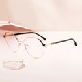 Vintage Women's Cat Eye Glasses Non-Prescription Metal Eyeglass Frames Multi-Color Butterfly Rim Decorative Spectacle New