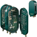Folding Screen Plastic  Jewelry Box with Mirror for Earrings Studs Storage and Display Plastic Collapsible Packing case