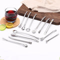 2023 Food Grade Stainless Steel 304 Yerba Mate Drinking Straw with Spoon Filter Multiple Sizes Bar Accessories in Box Packaging