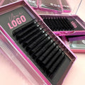 Wholesale Cashmere 0.03 0.05 0.07 0.20 Individual Lash Extension Matte Black Private Label Volume Faux Mink Eyelash Extensions
