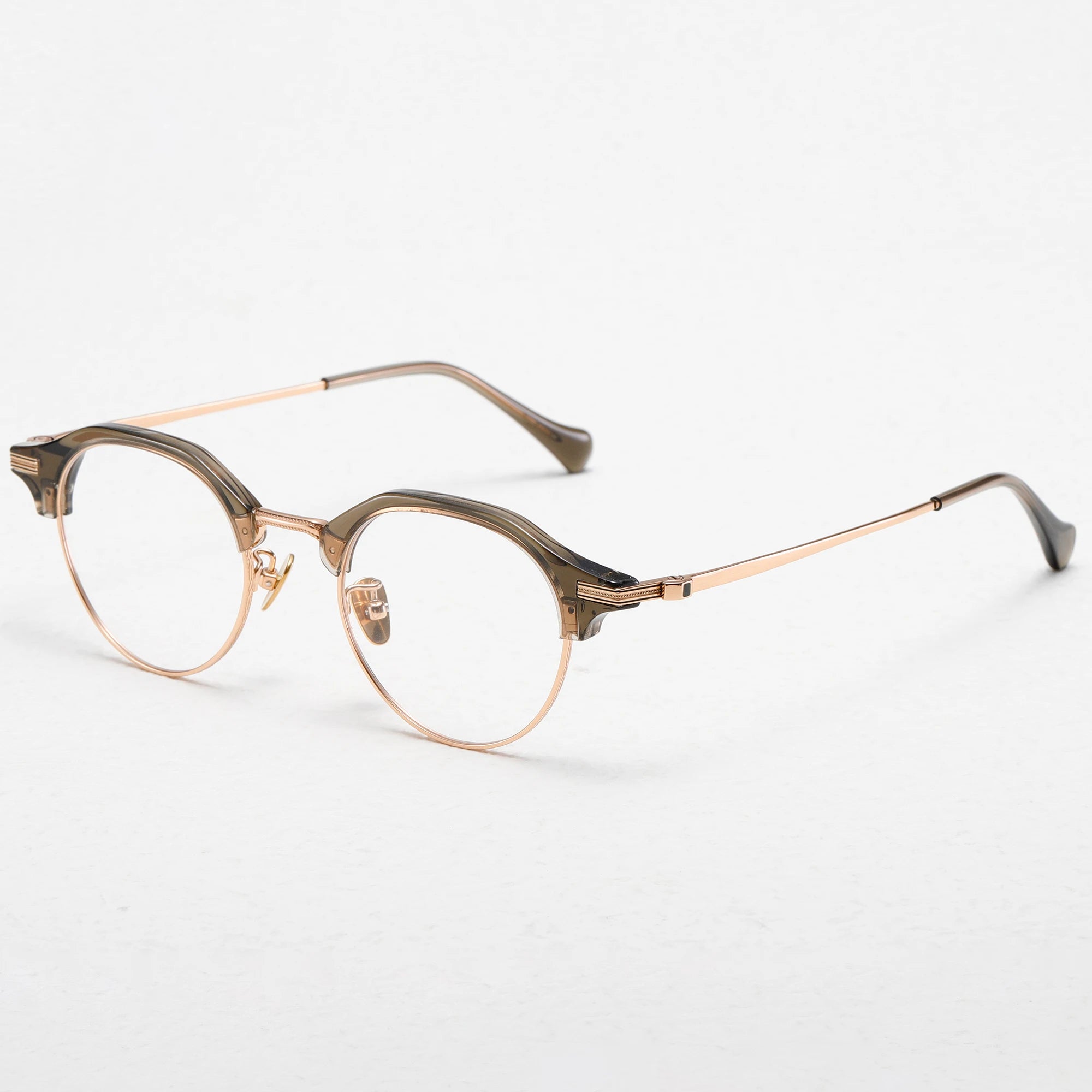 Benyi Classic Vintage Titanium Optical Eye Glasses Women Men Lightweight Spectacle Frame for Myopic Support Prescription Lens