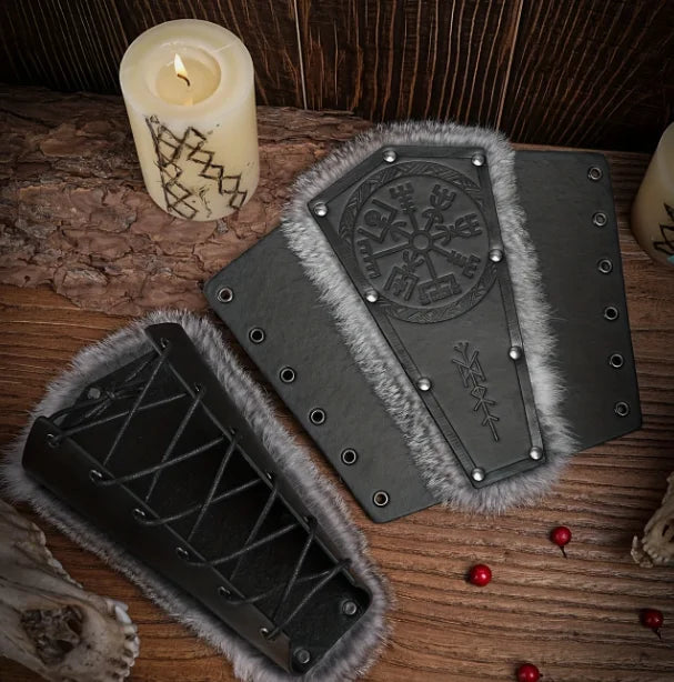 Viking Rune Compass Style Medieval Wrist Guard WJF32  European Vintage Knight COSPLAY Costume Props