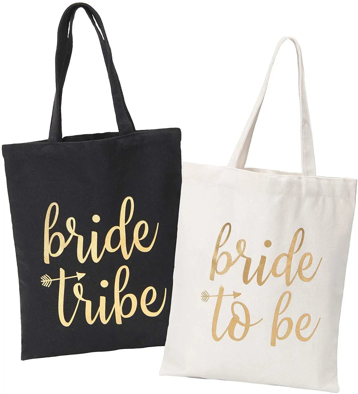 Custom Gold Printed Logo Handle 100% Cotton Canvas Tote Bag Eco-Friendly Wholesale Shopping Bag with Promotion Features