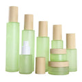Pea-green Skincare Glass Suits Frosted Glass Bottle