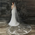 ROMANTIC Long Style New Style Lady Beautiful Tulle Wedding Bridal Veil Lace Wedding Veil Wholesale