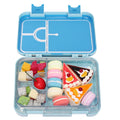 Custom logo 4 Compartment Insulated Plastic Lunchbox Kids Insulated Lunch Box School Bento Lunch Box Back to School