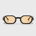 Customize Logo Hot Sale Square Sun Glasses Gradient Blue UV400 Fashion Ocean Lens Shades Vintage Polygon Sunglasses