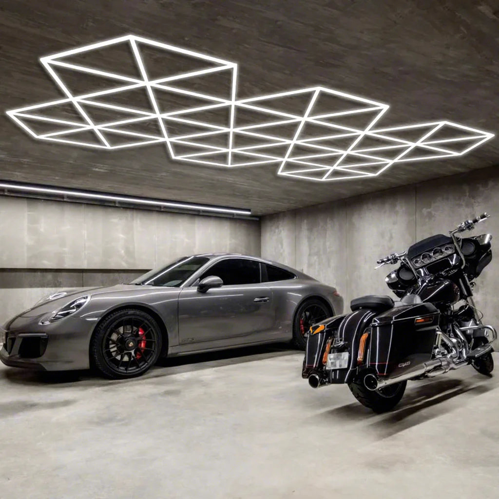 Honeycomb Auto Detailing Working Light Led Hexagon Wall Lights Hex Lights for Garage