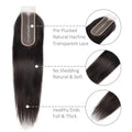 Cuticle Aligned Raw Virgin Hair 2x6 Lace Closure Transparent Swiss Lace Thin Closure Peruvian Human Hair Natural Color