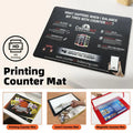 Durable Anti Slip Printed Counter Mat Bulk Custom Printed Counter Mat Promotional Branded Mat for Trade Show & Business