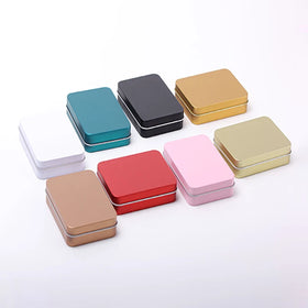 Recyclable Tinplate Gift Metal Packaging Box Can With Window for 3C Products Custom Round Cookie Sliding Tin Box With Lid