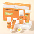 Skin Care Set Turmeric Skin Care Kit Turmeric Facial Cleanser Facial Cream Lotion Portable Travel Skin Care Set MegaBDM
