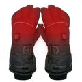 Windproof Waterproof USB Heated 4000MA PU Leather Work Gloves Hand Warmer for Winter Skiing with Battery Box (2-Pair)