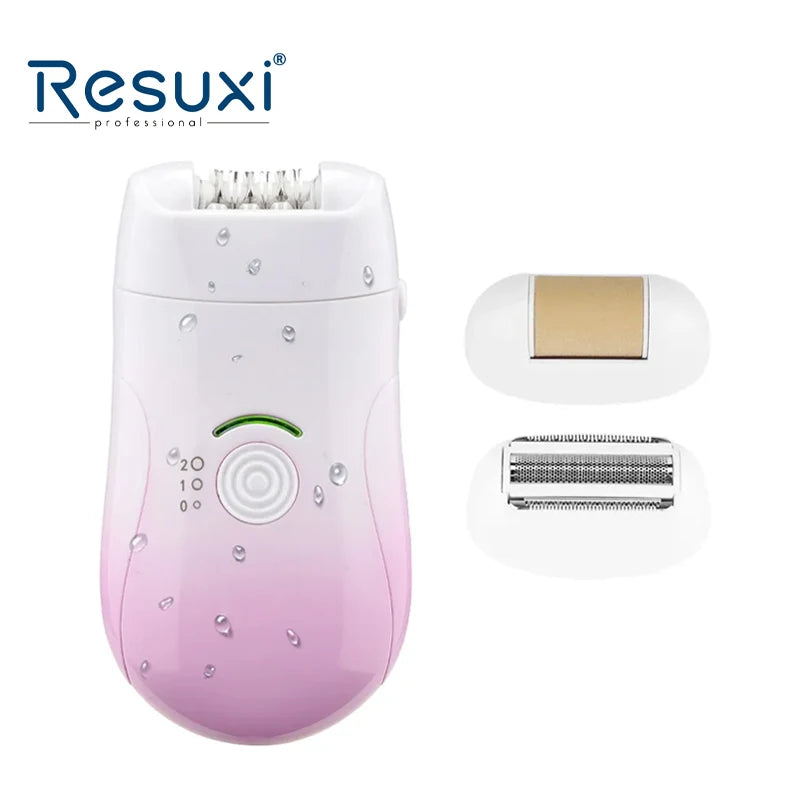 Resuxi HB-908B Epilator for Women Electric Shavers Hair Removal Appliance Rechargeable Home Use Lady Shaver