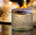 Empty 350ml Transparent clear Packaging Candle Container Jar Luxury with Metal Lid for Candles Custom