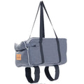 Grey Blue Central Control Pet Car Booster Seat Comfortable Dog Bed for Pet Travelling Premium Pet Mats & Pads
