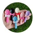 Bulk 100Pcs Mixed Color Kitchen Cooking Spoon Flatback Resin Cabochons Scrapbooking DIY Accessories Holiday Party Decoration