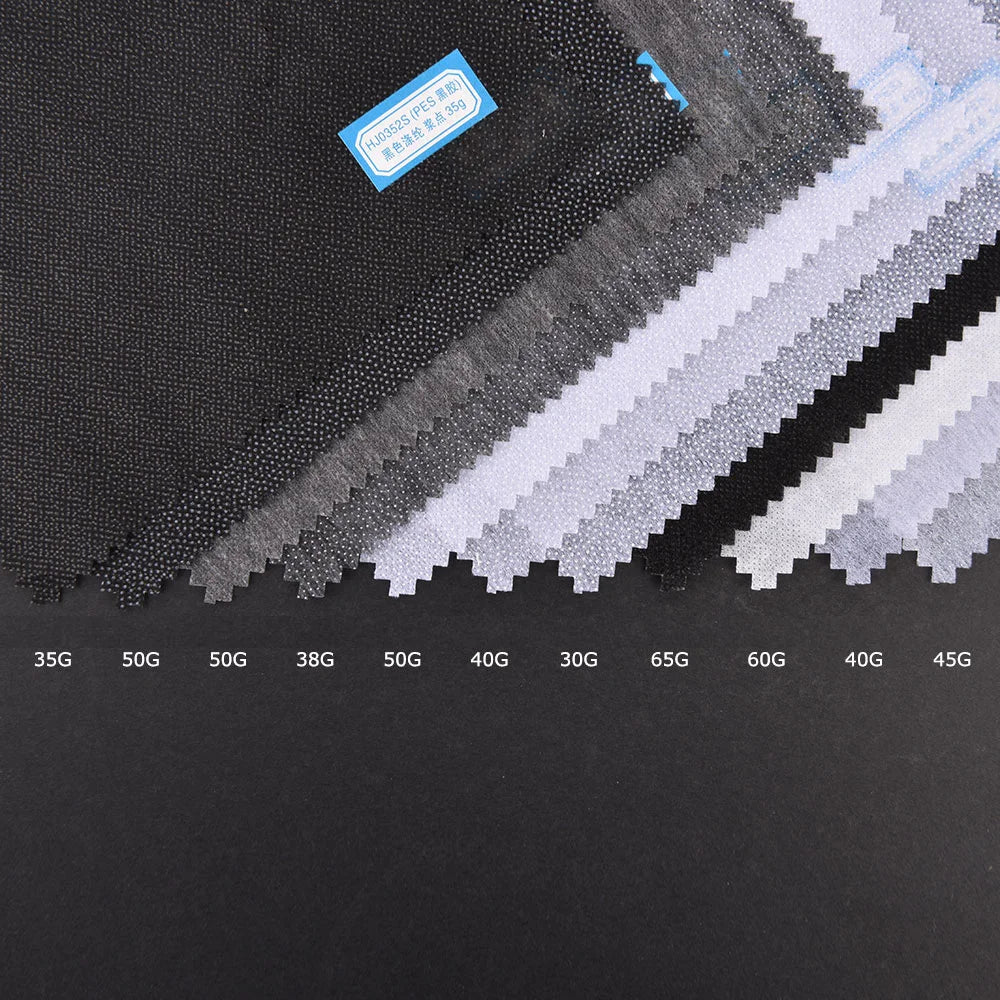 Nylon and Polyester Blend Charcoal Iron on Hot Melt Thermal Bond Nonwoven Paper Non Woven Interlining-YBDN100