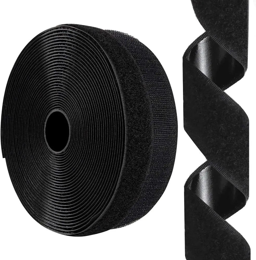 Velcroes Strip Nylon Fabrics Adhesive Velcroes Self-adhesive Hook and Loop Tape Roll Strong Adhesive Hook and Loop Fastener Tape