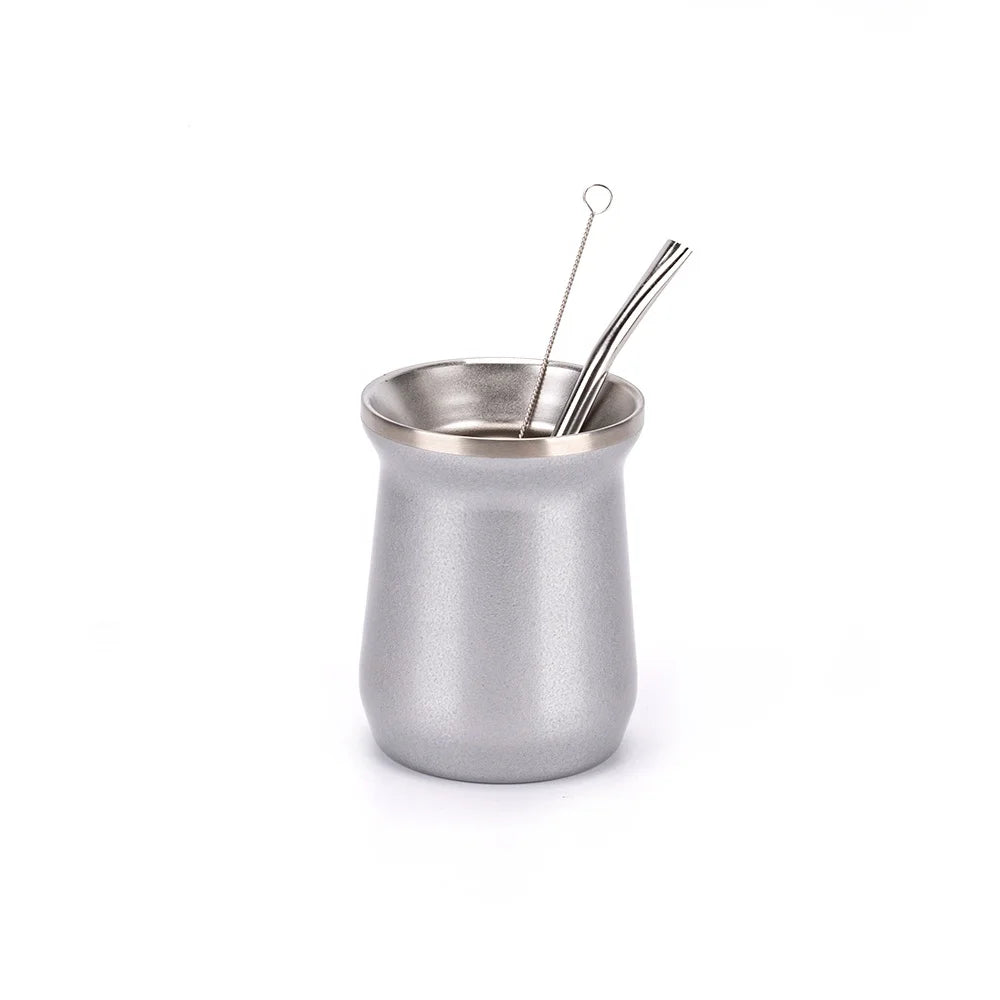 Argentina Taza Yerba Mate Thermo Tumbler Stainless Steel Stan Travel Mug with Bombilla Straw