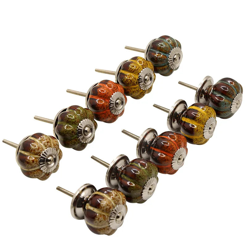 Multicolor Ceramic Cabinet Knobs Top Quality Furniture Dresser Cabinet Pulls Home Kitchen Cupboard Door Porcelain Handle