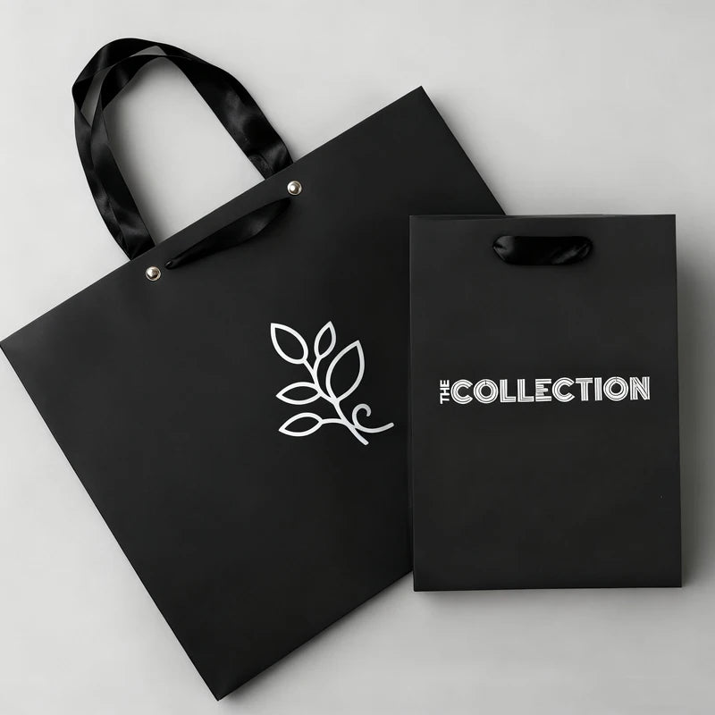 Hot Selling Luxury Eco-Friendly Disposable Wedding Business Gift Wrapping Paper Bag Flexiloop Handle Customized Size Candle