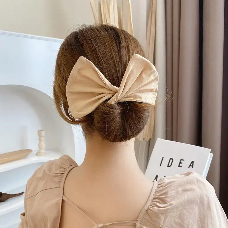 Girls Women Hair Accessories Strong Flexible Reusable Colorful Printing Donut Hair Bun Hairband DIY Twister Deft Bun