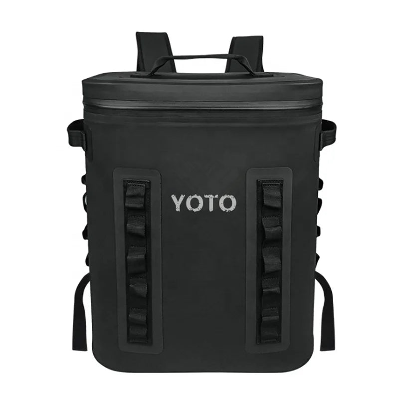 Modern 20L Insulated TPU Waterproof Ice Cooler Backpack Bag Letter Pattern Trending for Camping Picnic Food Beer Can Storage