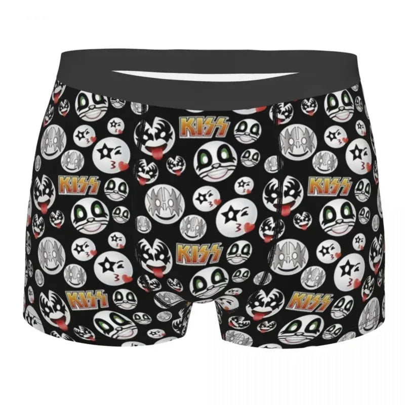 3D Digital Printed Men's Elastic Breathable Underwear Holiday Gift Man Briefs Polyester Custom logo Wholesale Plus Size  Boxer