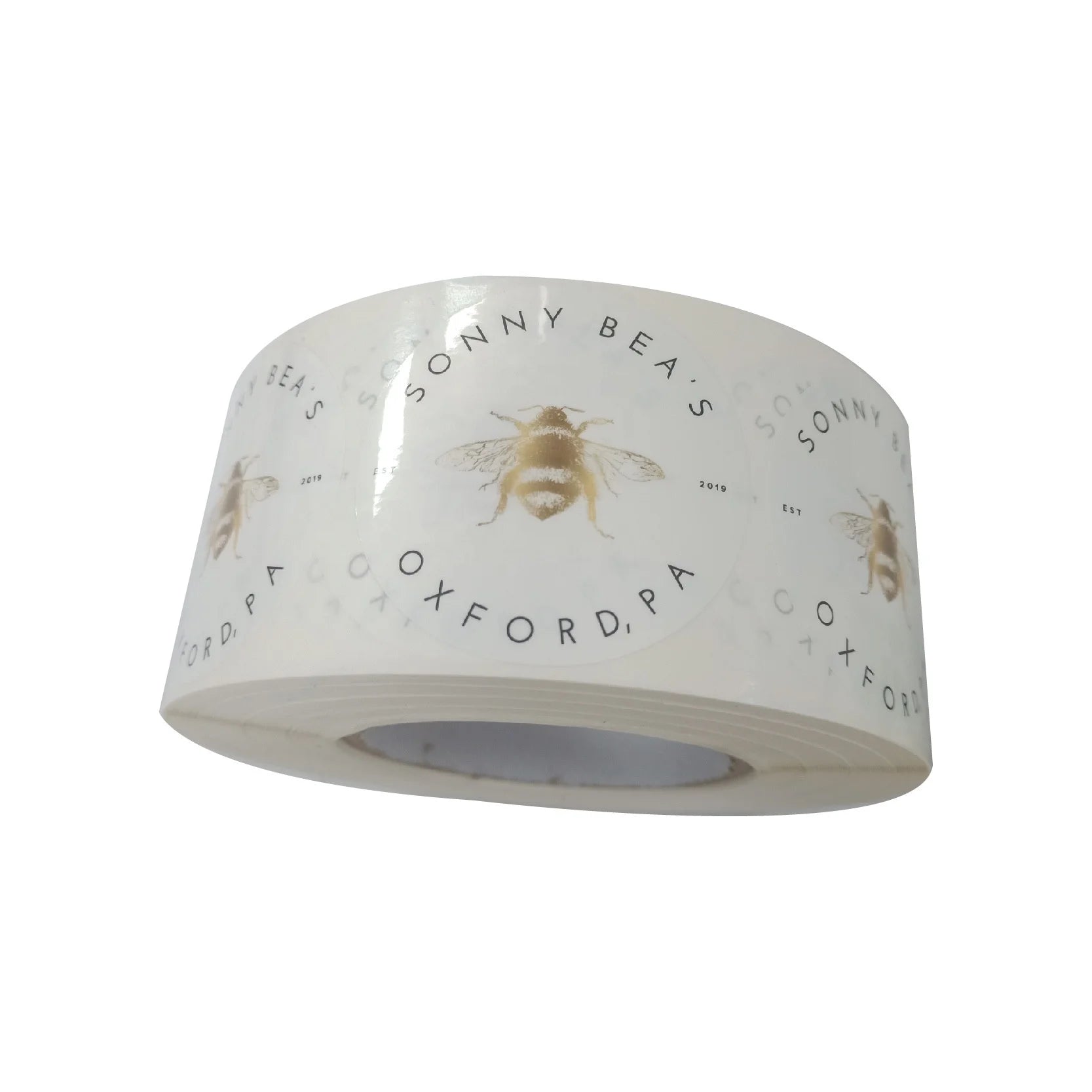 Self Adhesive Custom Logo Printing Label Roll Glass Honey Bottle Jar Packaging PVC Labels Sticker