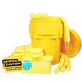 Oilspillpro HKITS95GAL-CHA 95 Gal 360 Litre Wheeled Chemical Spill Kit Hazmat Overpack Salvage Drum