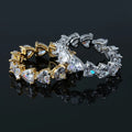 Icy Heart Diamond Zircon Jewelry Ring Women Finger Jewelry Rings