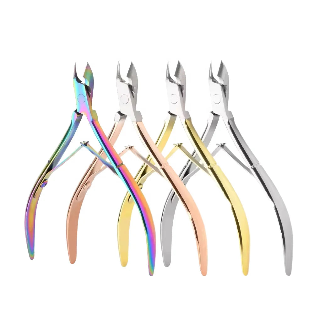 1pcs Cuticle Nippers Nail Manicure Scissors Cuticle Clippers Trimmer Dead Skin Remover Pedicure Stainless Steel Cutters Tools