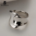 ICEBELA Dainty 925 Silver Fine Jewelry Simple Custom Adjustable Wholesale Price Sterling Silver Vintage Minimalist Ring