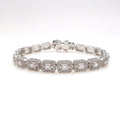 VOAINO 18K 14K 9K Gold 0.1CT Radiant Custom CVD HPHT Vs Vvs Lab Grown Jewelry Diamond Tennis Bracelet Women