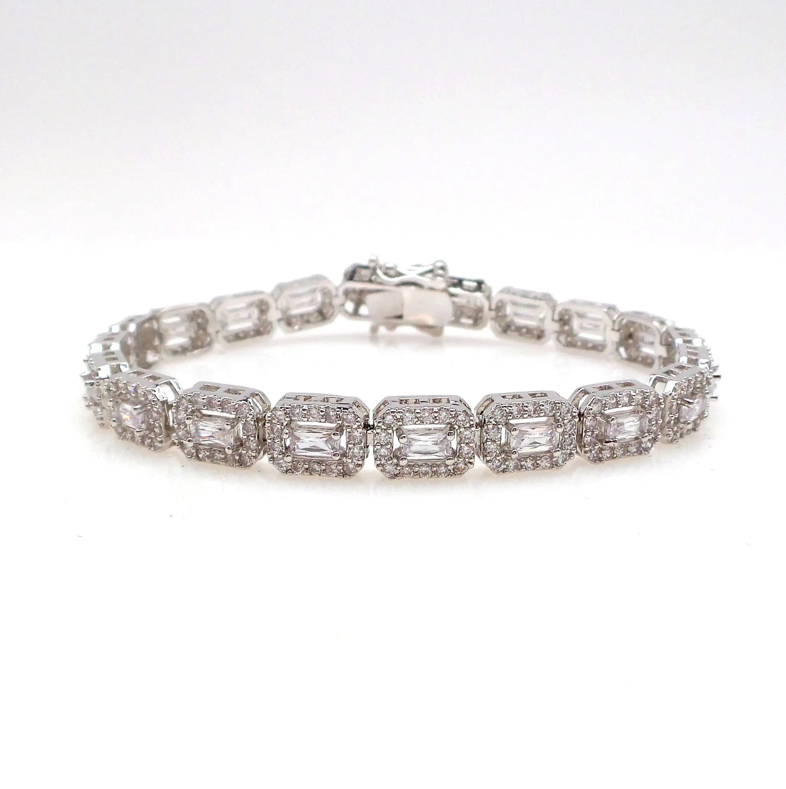 VOAINO 18K 14K 9K Gold 0.1CT Radiant Custom CVD HPHT Vs Vvs Lab Grown Jewelry Diamond Tennis Bracelet Women