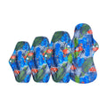 Women Sanitary Pads Reusable Mom and Girl Sanitary Pads Bulk Comfortable Bamboo Charcoal Four Size Menstrual Pads with Snaps