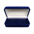 Free Mold Velvet Box Custom Printing  Logo Cuff Link Packing Boxes Commemorative Medal Coins Velvet Display Boxes