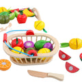 2021 New Hot Selling Wooden Toys Colorful Fruit and Vegetable Cutting Game