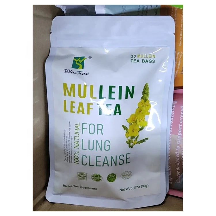 Winstown Food Smokers Detox Tea Smoker's Healthy Drink Custom OEM Manufacturer Factory Herbs Mullein Leaf Lung Clearing Tea