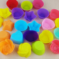 Youngs YS-DGM200 Silicone Cupcake Molds Fashionable Colorful Muffin Cup Cake Molds Silicone Muffin Cups Cake Molds
