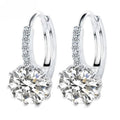 Fashion 10 Colors 3A Zicon Earrings Colorful Zirconia Crystal Jewelry Hoop Earrings Gifts Wholesale for Women