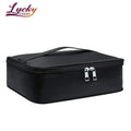 Travel Makeup Bag Zipper Closure Waterproof TPU Material Eco-Friendly Large Capacity Storage Case for Women and Girls