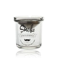 Aeofa Ins Creative Windproof Ashtray with Stainless Steel Funnel Cover Glass Ashtray Two-piece Set